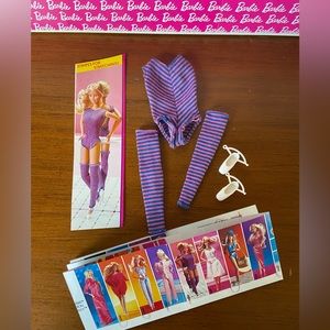 Vintage 1982 Barbie Fashion Fantasy Clothes, #5539 Stripes for Stretching!